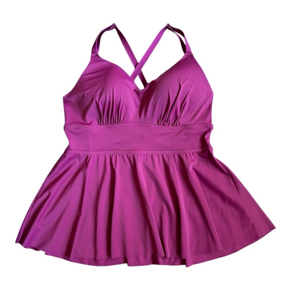 Torrid Purple Swim Top Women’s Size 2X - Picture 5 of 10